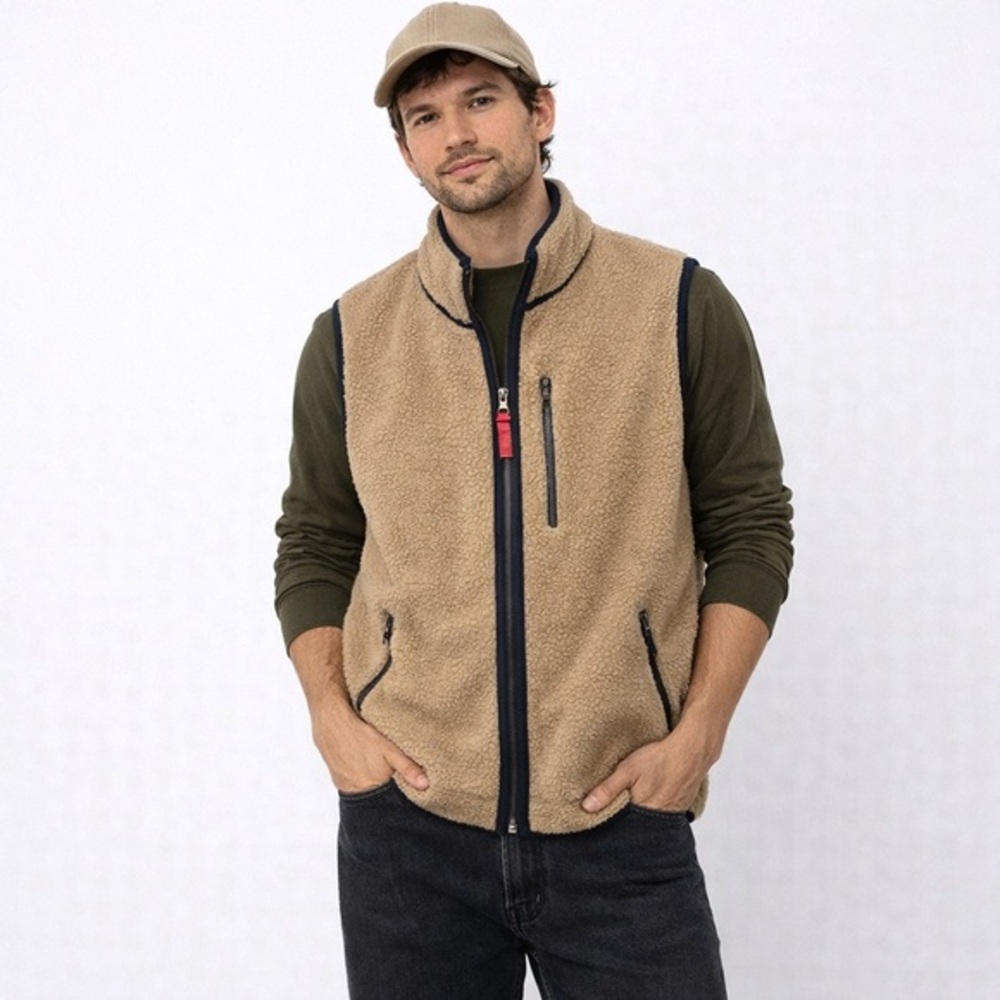 Southern Proper Sherpa Fleece Vest Men’s Medium | Cozy Outdoor Layer